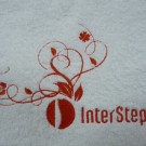 вышивка логотипа на полотенце