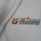 вышивка логотипа на махровом халате (на груди)