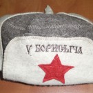 вышивка логотипа на банной шапке