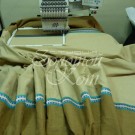 вышивка на шторе (декоративное закрытие шва)